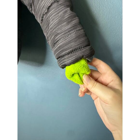 Weatherproof Boys Toddler Puffer Jacket Size 18M Grey Green Fleece Lined Winter - Picture 5 of 9